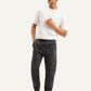 Men's Charcoal Grey Regular Fit Cargo Joggers - Front View