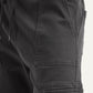 Men's Charcoal Grey Regular Fit Cargo Joggers - Detail View
