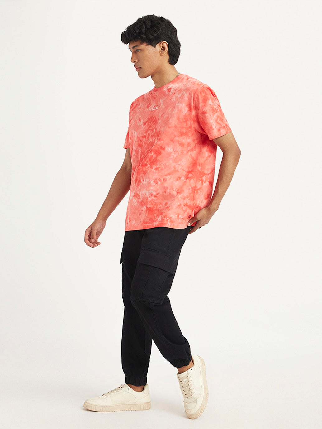 Men's Black Regular Fit Cargo Joggers - f62f97d2-4d1d-4856-b461-602dc7838852 View