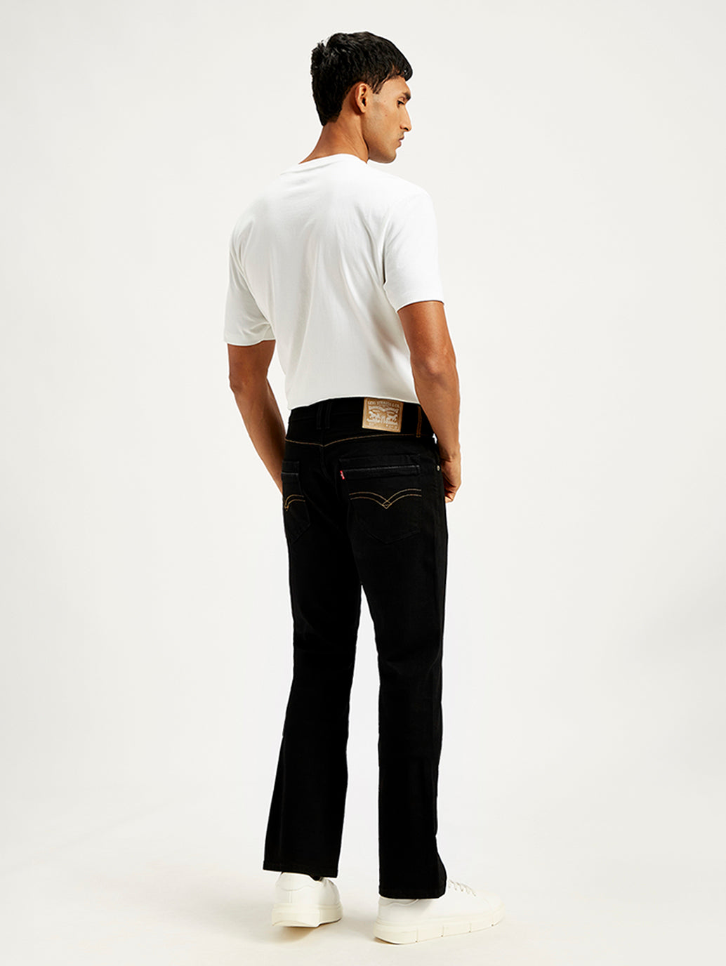 Men's 527 Black Bootcut Fit Mid Rise Jeans