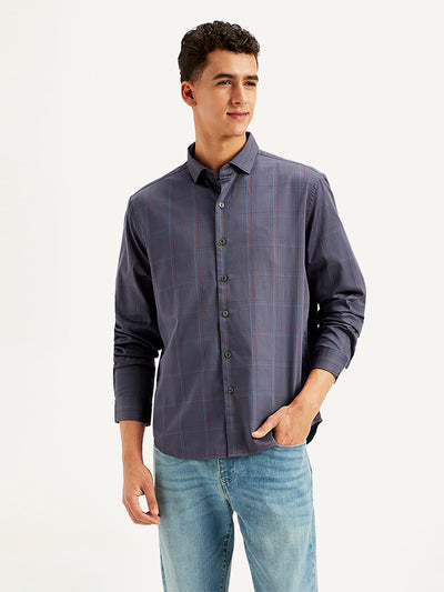 levi's Men's Redloop Checkered Spread Collar Shirt-picture-19