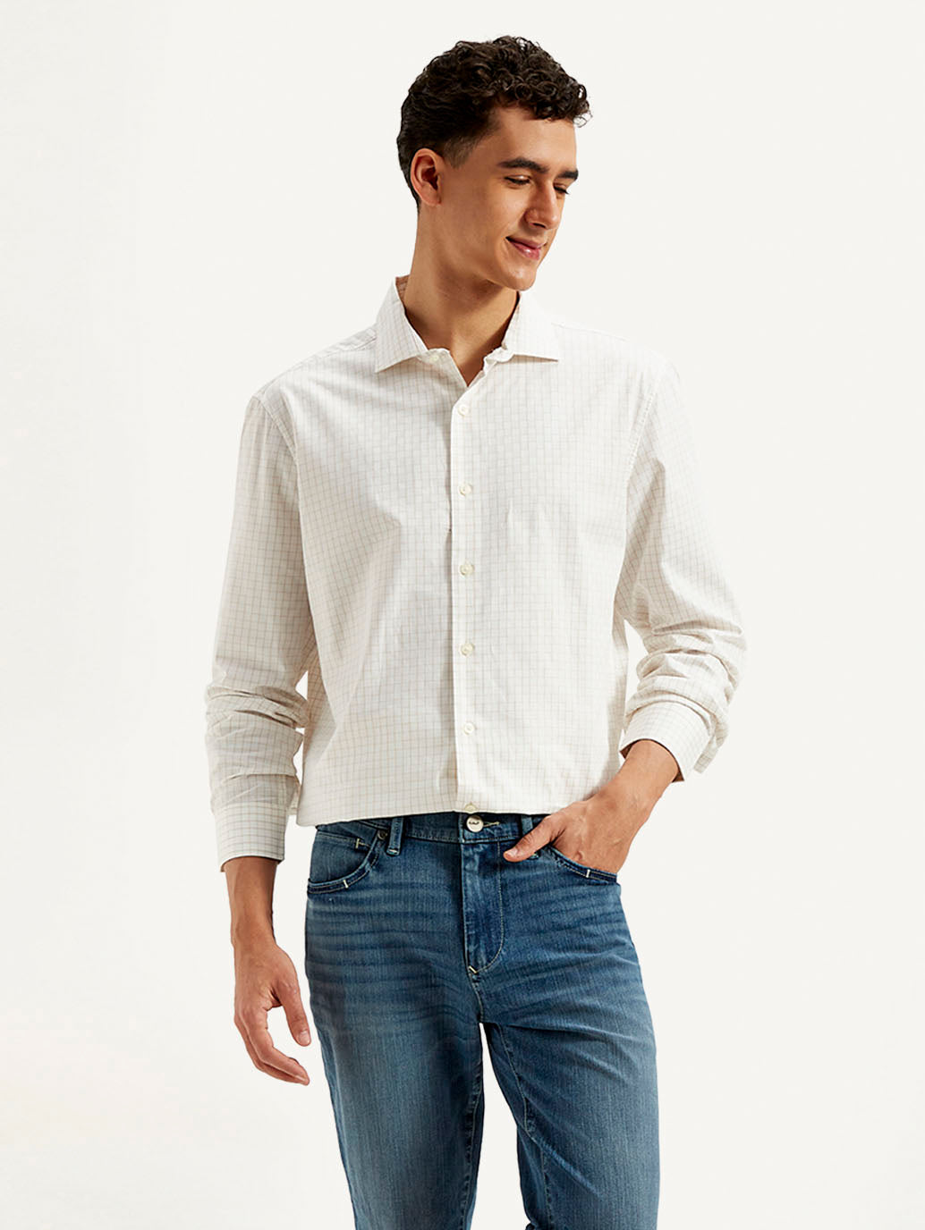 Men's Redloop Checkered Slim Fit Shirt