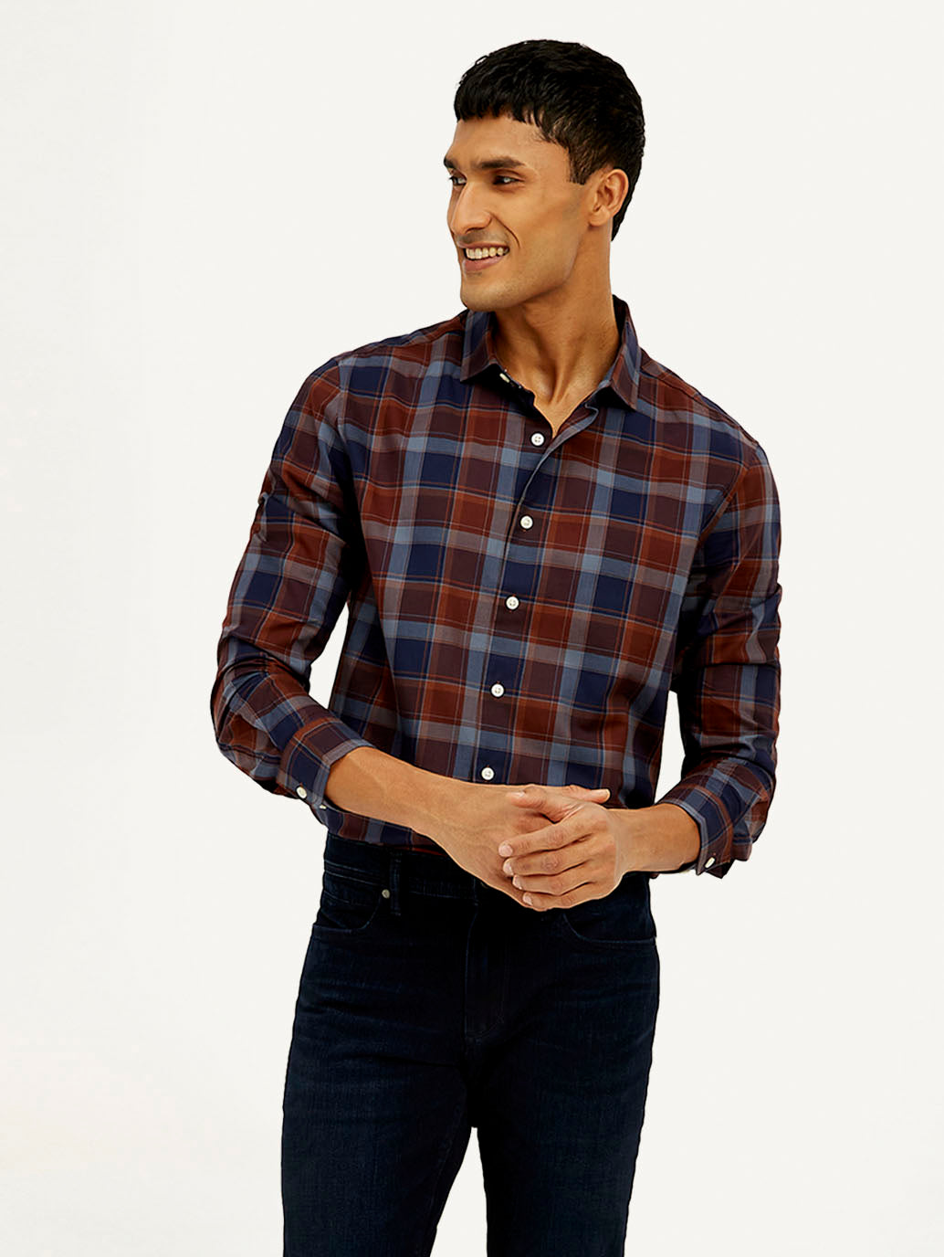 Men's Redloop Checkered Slim Fit Shirt