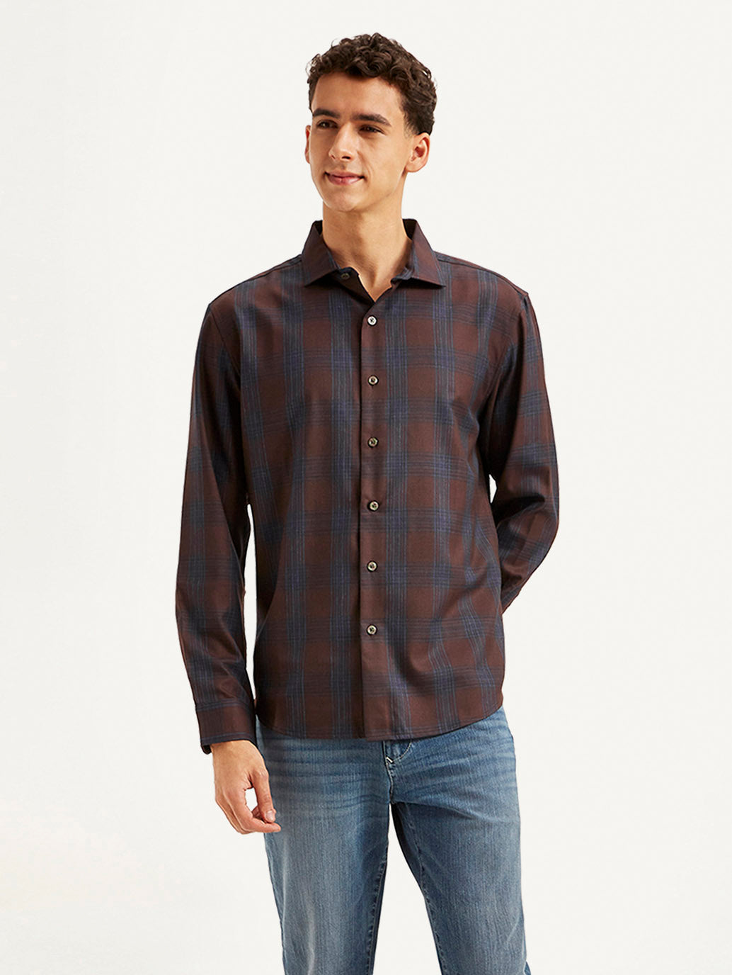 Men's Redloop Checkered Slim Fit Shirt – Levis India Store