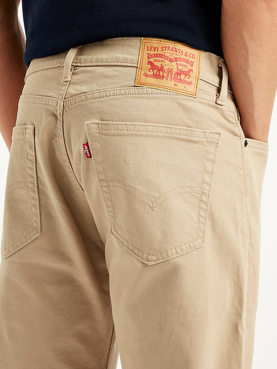 Men's 505 Beige Straight Fit Mid Rise Jeans – Levis India Store