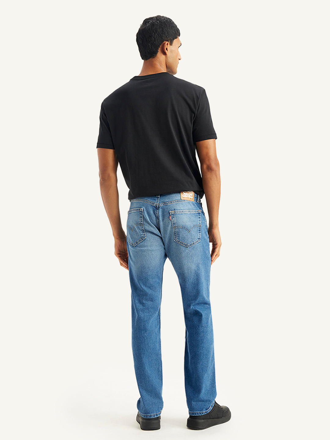 Men's 505 Solid Blue Jeans