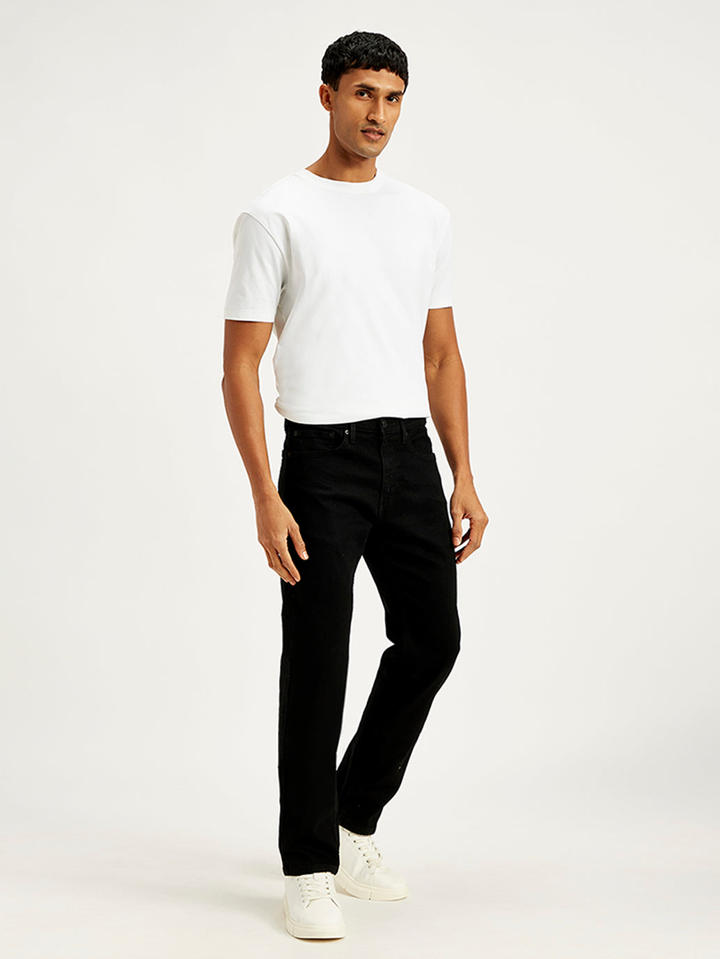 Men's 505 Solid Black Jeans