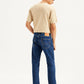 Men's 505 Blue Straight Fit Mid Rise Jeans - Back View