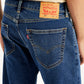 Men's 505 Blue Straight Fit Mid Rise Jeans - Detail View