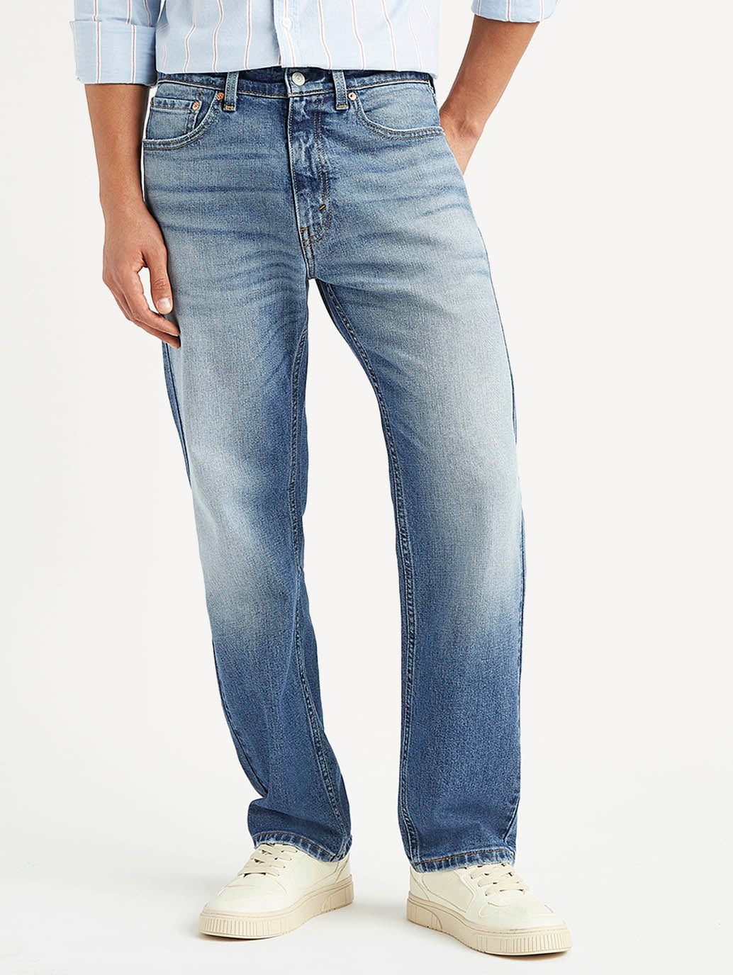 Men s 505 Solid Blue Jeans Levis India Store