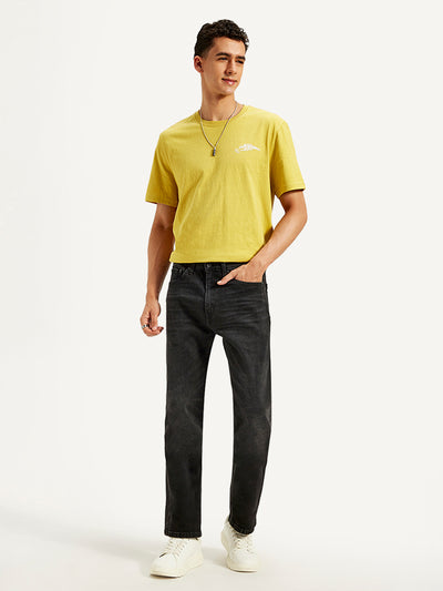 levi's Men's 505 Black Straight Fit Mid Rise Jeans-picture-41