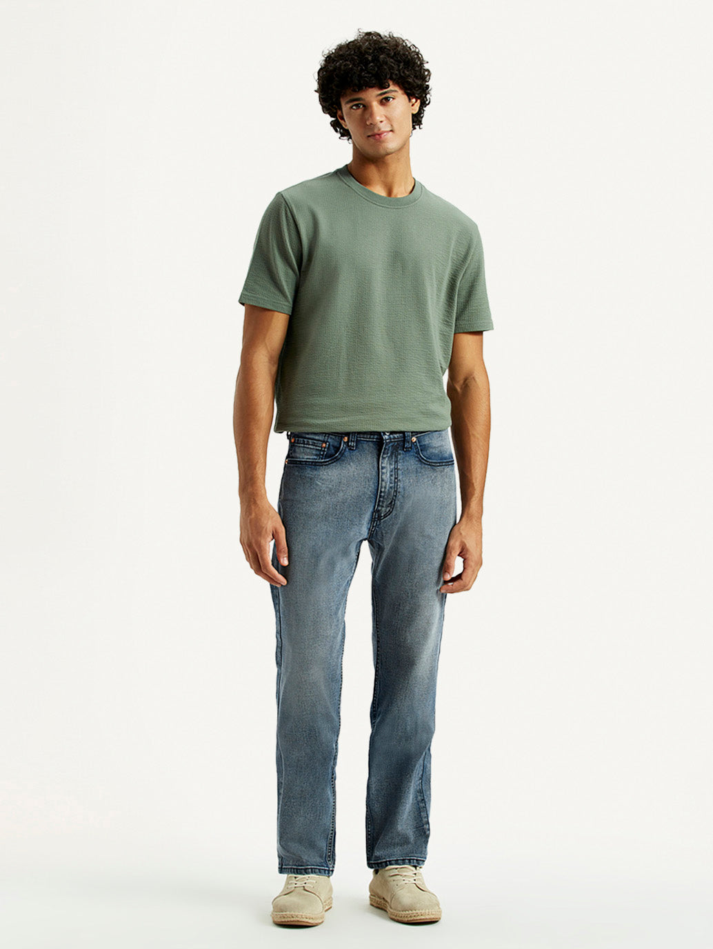 Men's Tinted 505 Dark Indigo Straight Fit Mid Rise Jeans