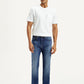 Men's 505 Light Indigo Straight Fit Mid Rise Linen Jeans - Front View