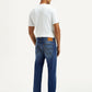 Men's 505 Light Indigo Straight Fit Mid Rise Linen Jeans - Back View