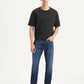 Men's 505 Blue Straight Fit Mid Rise Jeans - Front View