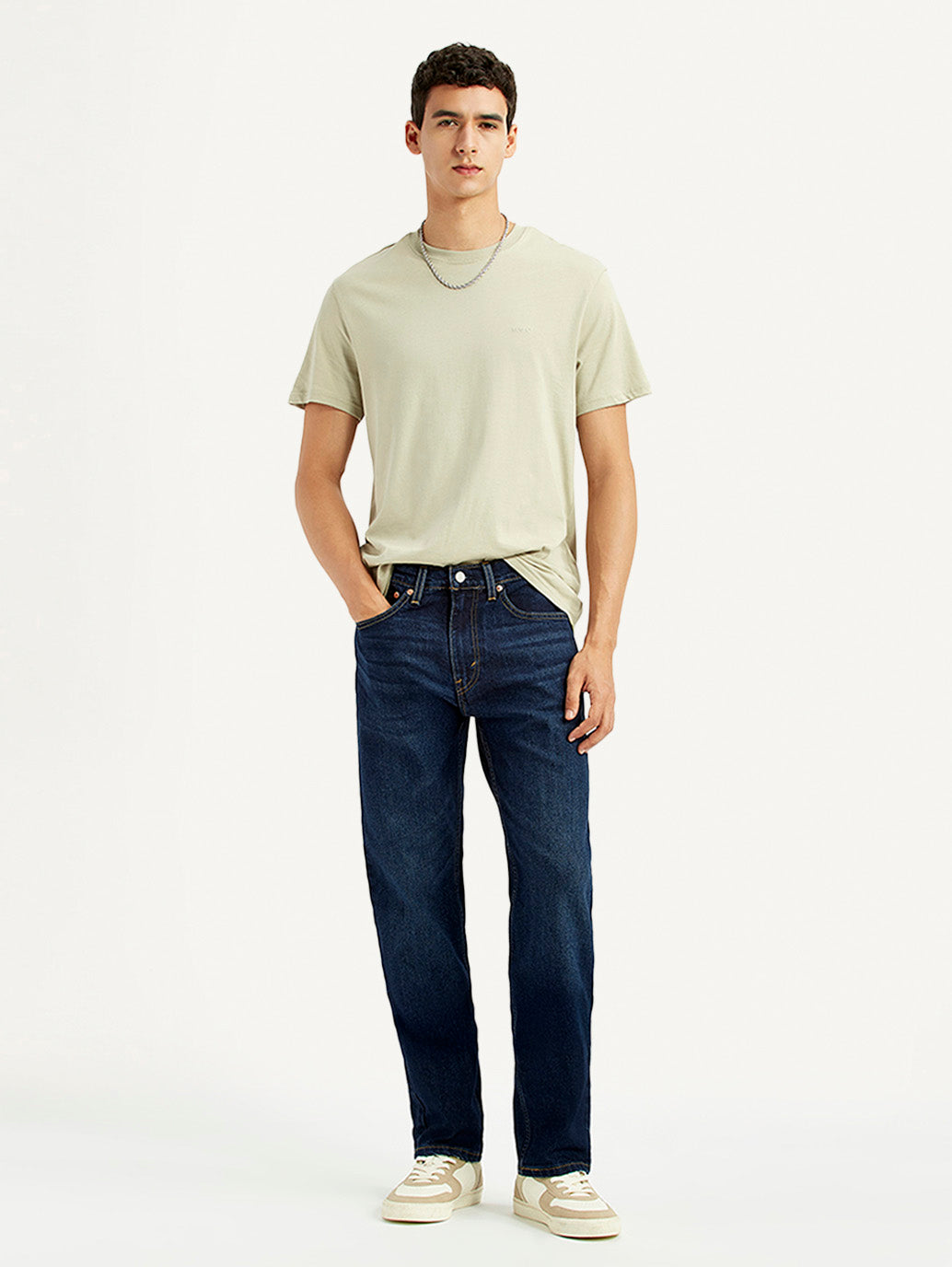 Men's 505 Indigo Straight Fit Mid Rise Jeans