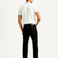 Men's 505 Black Straight Fit Mid Rise Jeans - Back View