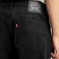 Men's 505 Black Straight Fit Mid Rise Jeans - Detail View