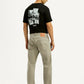 Men's 505 Grey Straight Fit Mid Rise Overdyed Jeans - Back View
