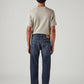 Men's 505 Dark Blue Straight Fit Mid Rise Cross Hatch Jeans - Back View