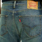 Men's Tinted 505 Blue Straight Fit Mid Rise Jeans - Detail View