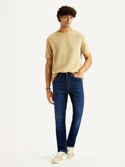 levi's Men's 505 Navy Straight Fit Mid Rise Jeans-picture-10