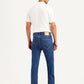 Men's 505 Blue Straight Fit Mid Rise Jeans - Back View