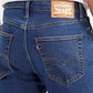 Men's 505 Blue Straight Fit Mid Rise Jeans - Detail View