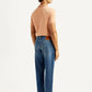 Men's 505 Blue Straight Fit Mid Rise Selvedge Jeans - Back View