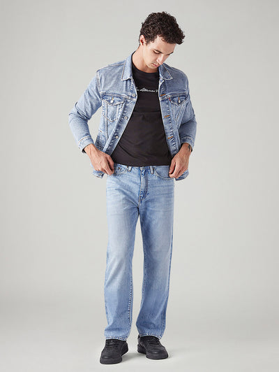 levi's Men's 505 Light Blue Straight Fit Mid Rise Selvedge Jeans-picture-17
