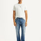Men's 505 Blue Straight Fit Mid Rise Jeans - Styleshot View