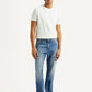 Men's 505 Blue Straight Fit Mid Rise Jeans - Front View