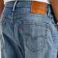Men's 505 Blue Straight Fit Mid Rise Jeans - Detail View