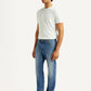 Men's 505 Blue Straight Fit Mid Rise Jeans - Side View