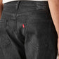 Men's 505 Black Straight Fit Mid Rise Jeans - Detail View