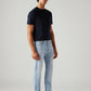 Men's 505 Light Blue Straight Fit Mid Rise Jeans - Side View