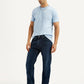 Men's 505 Dark Blue Straight Fit Mid Rise Jeans - Styleshot View