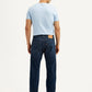 Men's 505 Dark Blue Straight Fit Mid Rise Jeans - Back View