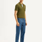 Men's 505 Blue Straight Fit Mid Rise Jeans - Side View