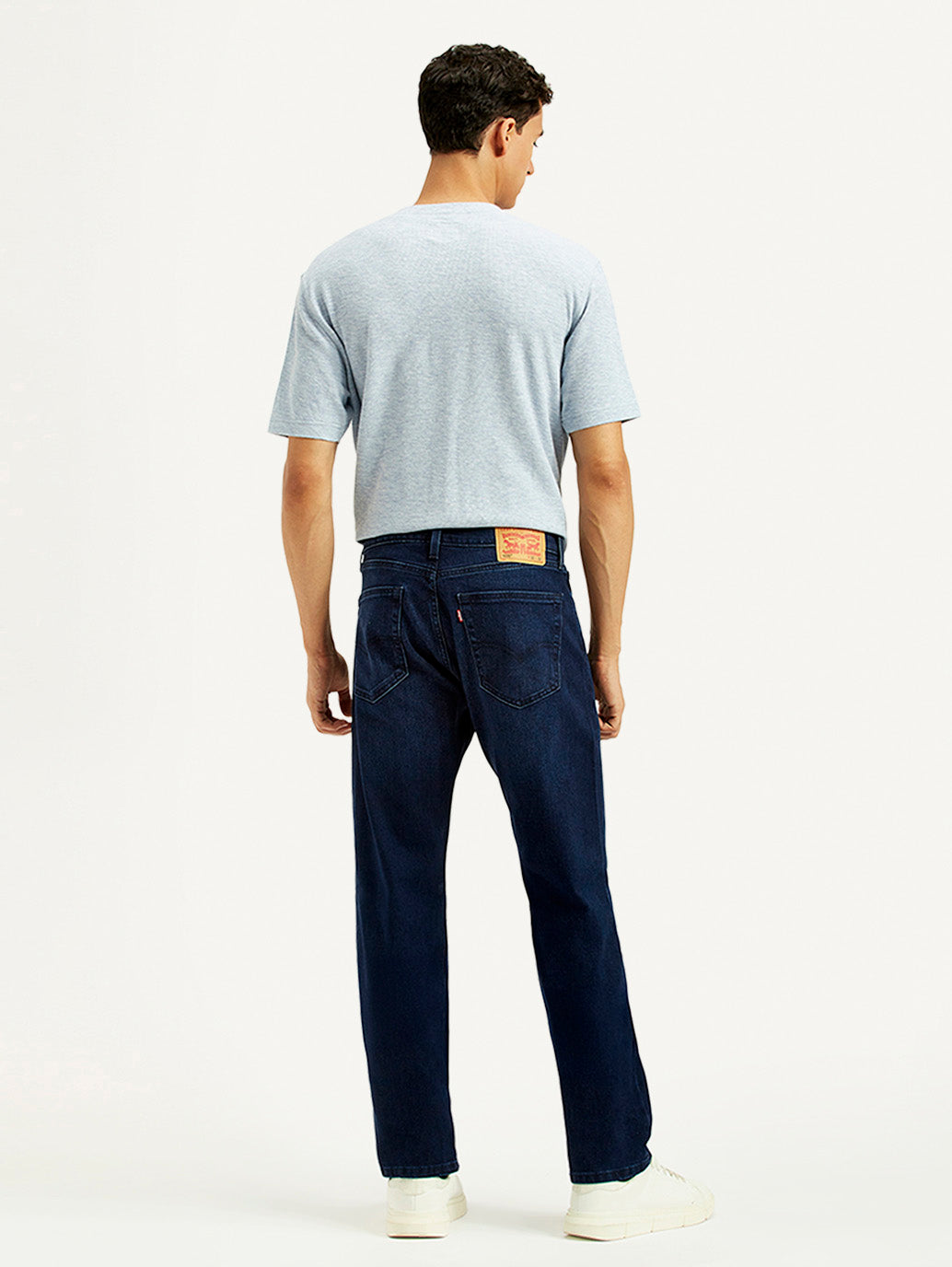 Men's 505 Indigo Straight Fit Mid Rise Jeans - Back View