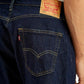 Men's 505 Navy Blue Straight Fit Mid Rise Jeans - Detail View