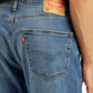 Men's 505 Blue Straight Fit Mid Rise Jeans - Detail View