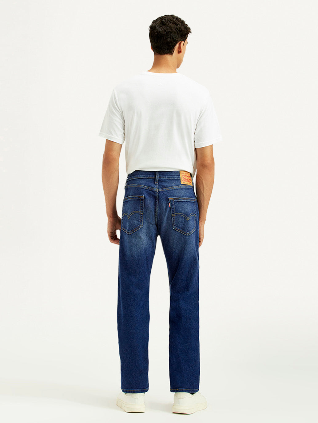 Men's 505 Indigo Straight Fit Mid Rise Jeans - Back View