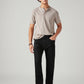 Men's 505 Black Straight Fit Mid Rise Selvedge Jeans - Styleshot View