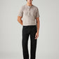 Men's 505 Black Straight Fit Mid Rise Selvedge Jeans - Front View