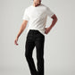 Men's 505 Black Straight Fit Mid Rise Jeans - Styleshot View