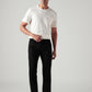 Men's 505 Black Straight Fit Mid Rise Jeans - Front View