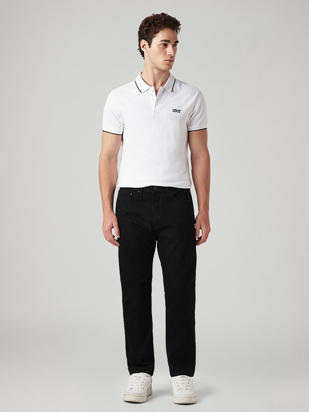 Mens 505 Mid Rise Straight Fit Cotton Stretch Blend Jeans - f08341a4-0f76-42a4-84c5-652dff669a3f View
