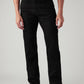 Men's 505 Black Straight Fit Mid Rise Jeans - Front View