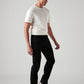 Men's 505 Black Straight Fit Mid Rise Jeans - Side View